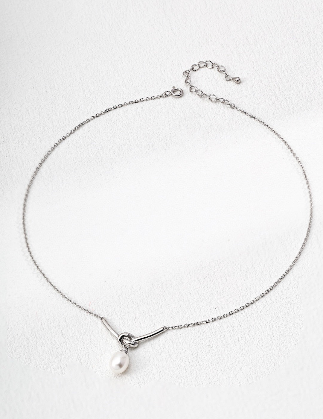 Natural Pearl Necklace and Earrings Set