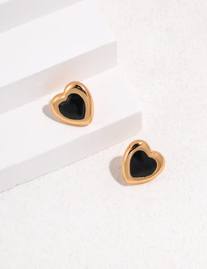 Black Agate Earrings