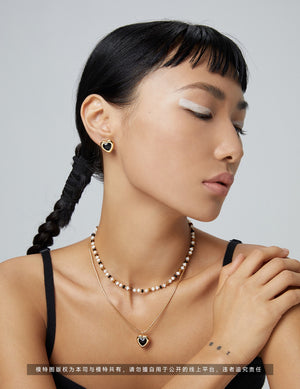 Black Agate Earrings