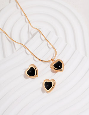 Black Agate Earrings