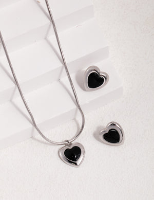 Black Agate Earrings