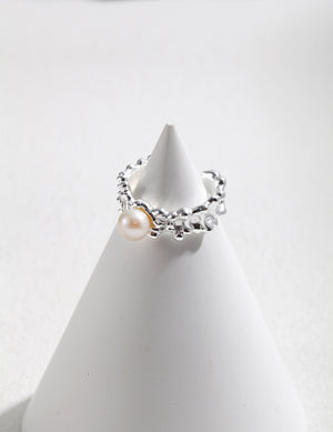 Molten Pearl Ring