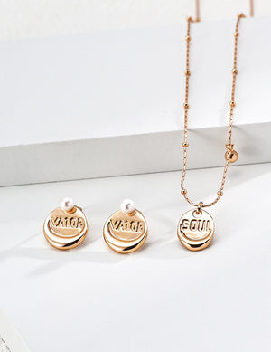Pearl Coin Earrings