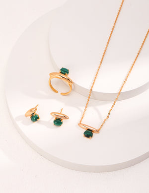 Gemstone Stud Earrings