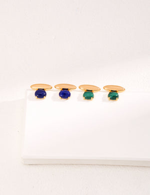 Gemstone Stud Earrings