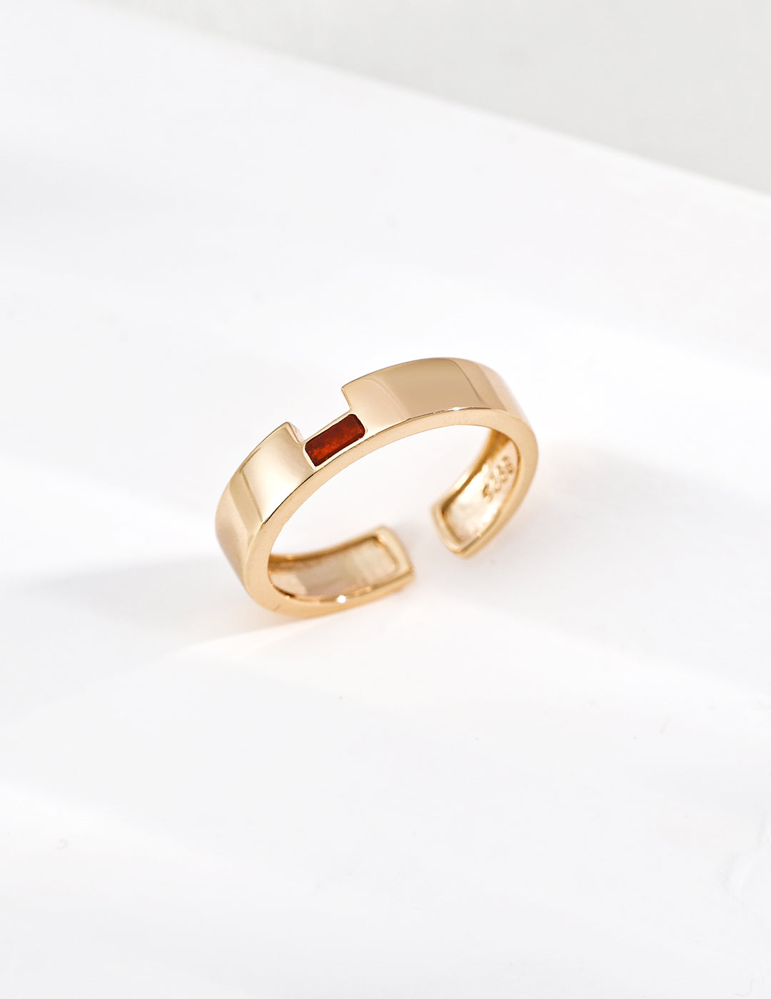 Garnet Band Ring